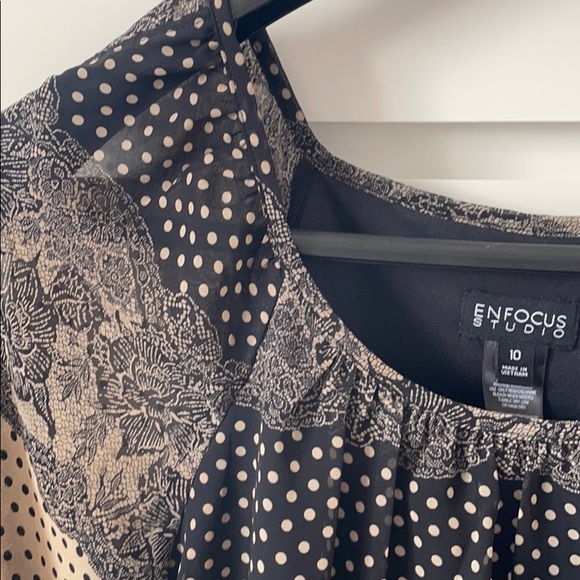 Enfocus Studio Dress 👗 with belt size 10 - Picture 6 of 12